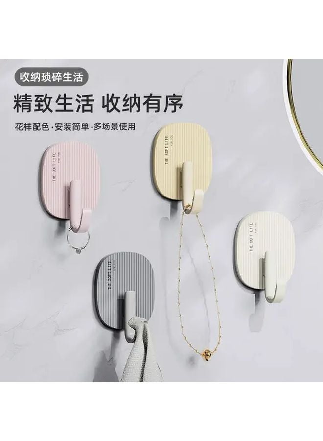 Heavy Duty Self Adhesive Hooks Damage Free Removal Strong Hold For Towels Robes Bags Yellow - Image 3